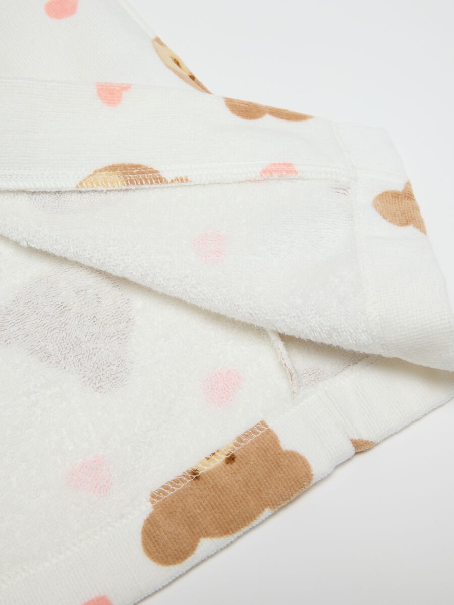 Girls' Bathrobe in Multi-Colour Pure Cotton_3