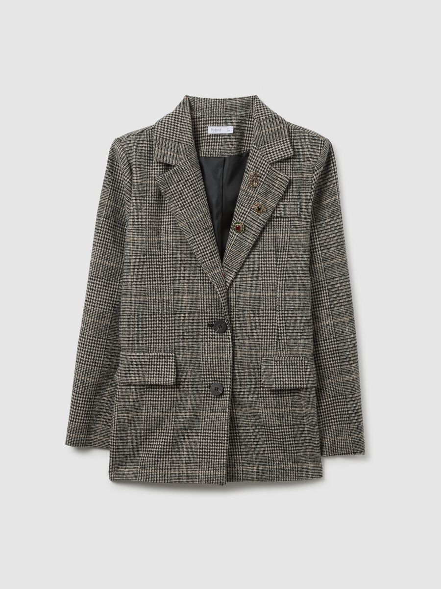 Giacca a quadri multicolor regular fit_4