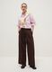 Brown Wide Leg Trousers_0