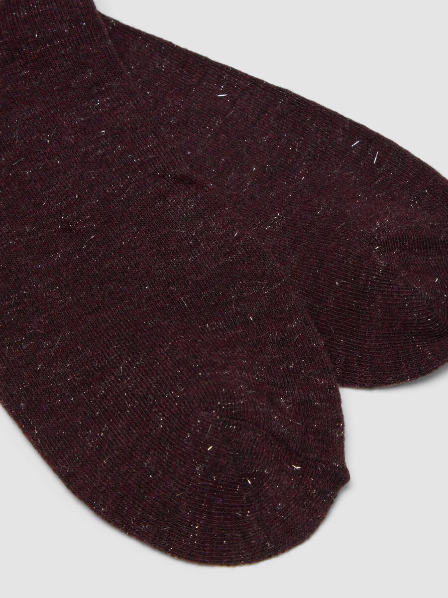 Red socks in stretch viscose_1