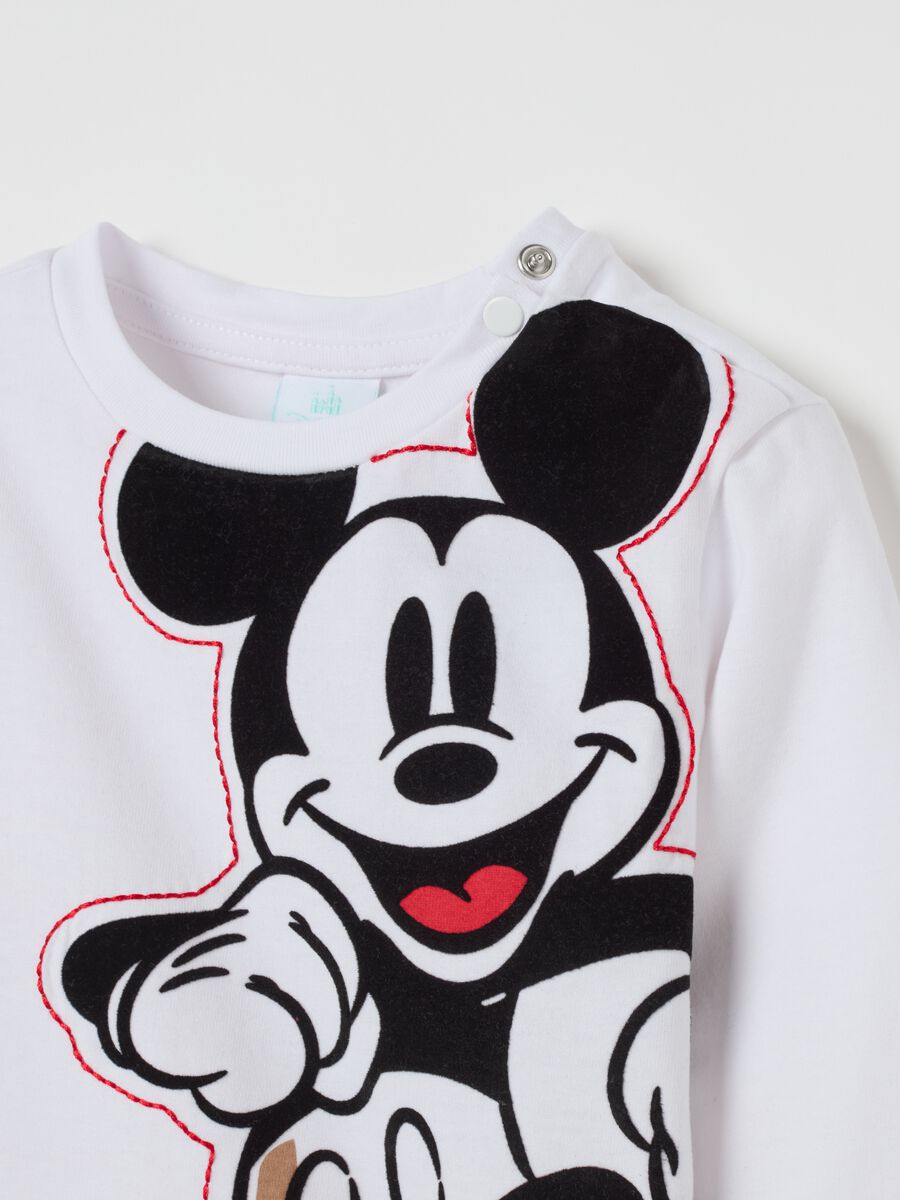 T-shirt in cotone bio con stampa Topolino_3