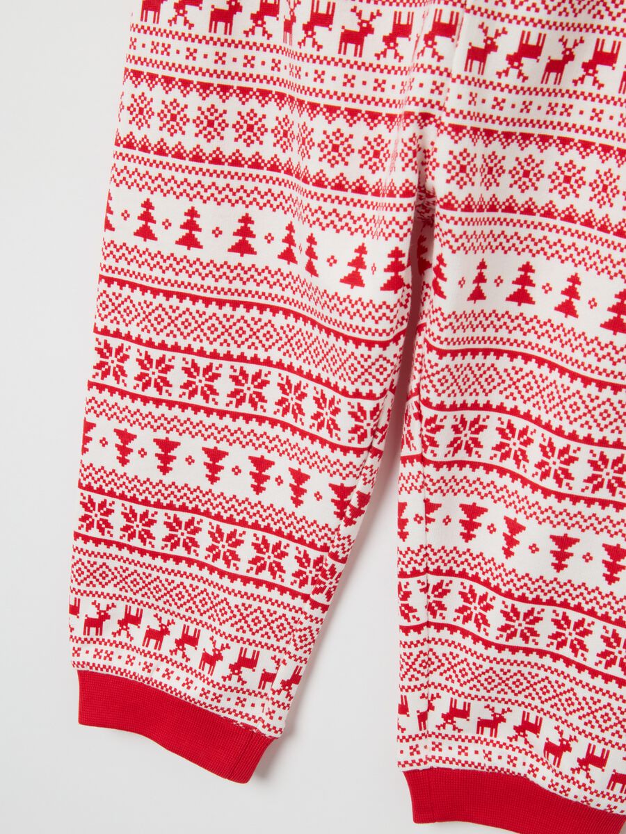 Multicolour Christmas baby pyjamas in pure cotton regular fit_3