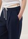 Blue regular fit jogger trousers with elasticated waist_3