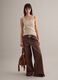 Tank top in cotone elasticizzato beige regular fit_1