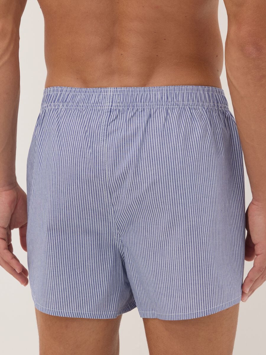 Bipack di boxer azzurri in puro cotone organico_2
