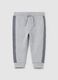 Joggers with striped inserts and drawstring_0