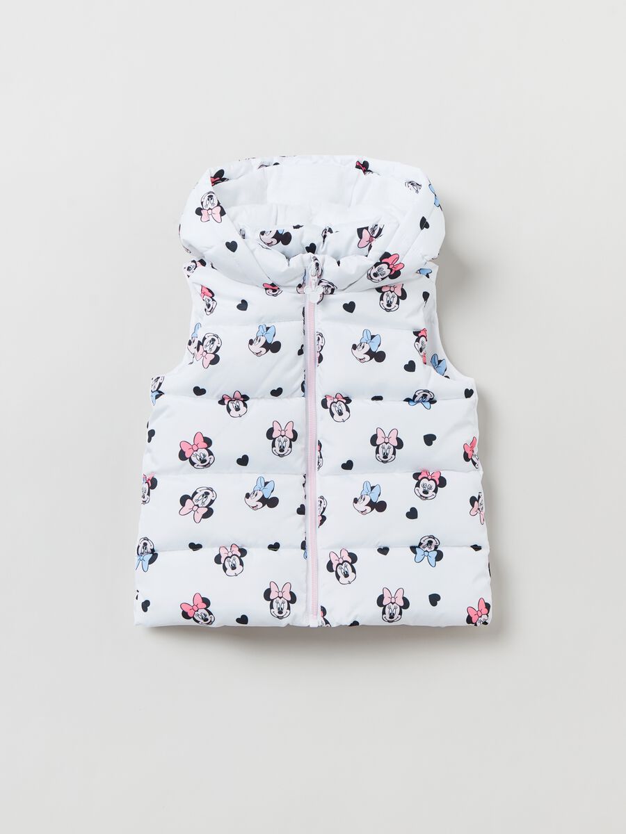 Gilet trapuntato con stampa Minnie_0