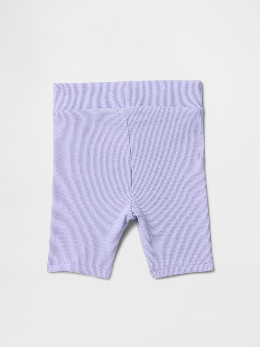 Purple Ribbed Shorts_1