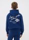 Blue cotton-blend hoodie with Lakers print for boys_2