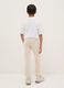 Boys' beige jogger trousers in pure cotton regular fit_1