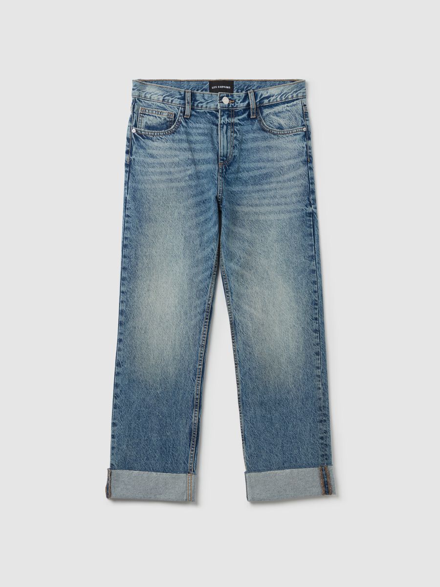 Relaxed-fit ankle jeans with turn-ups_4