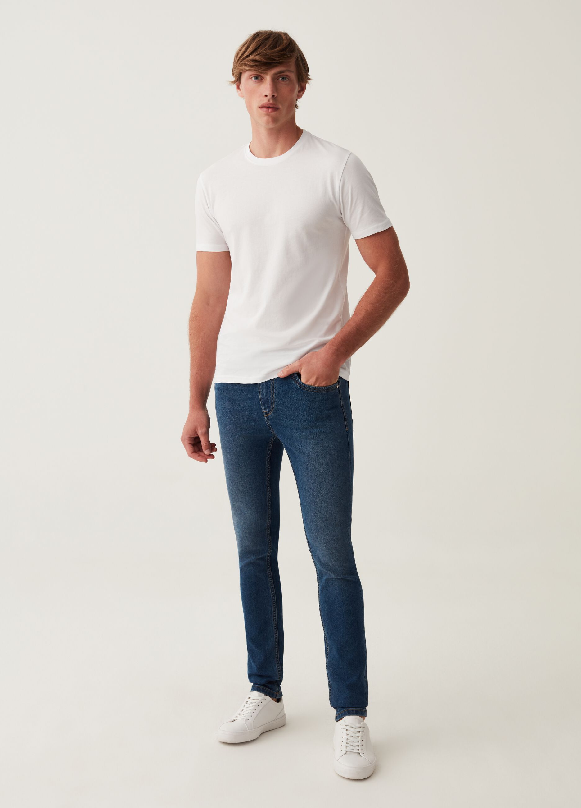 Jeans super skinny fit cinque tasche_0