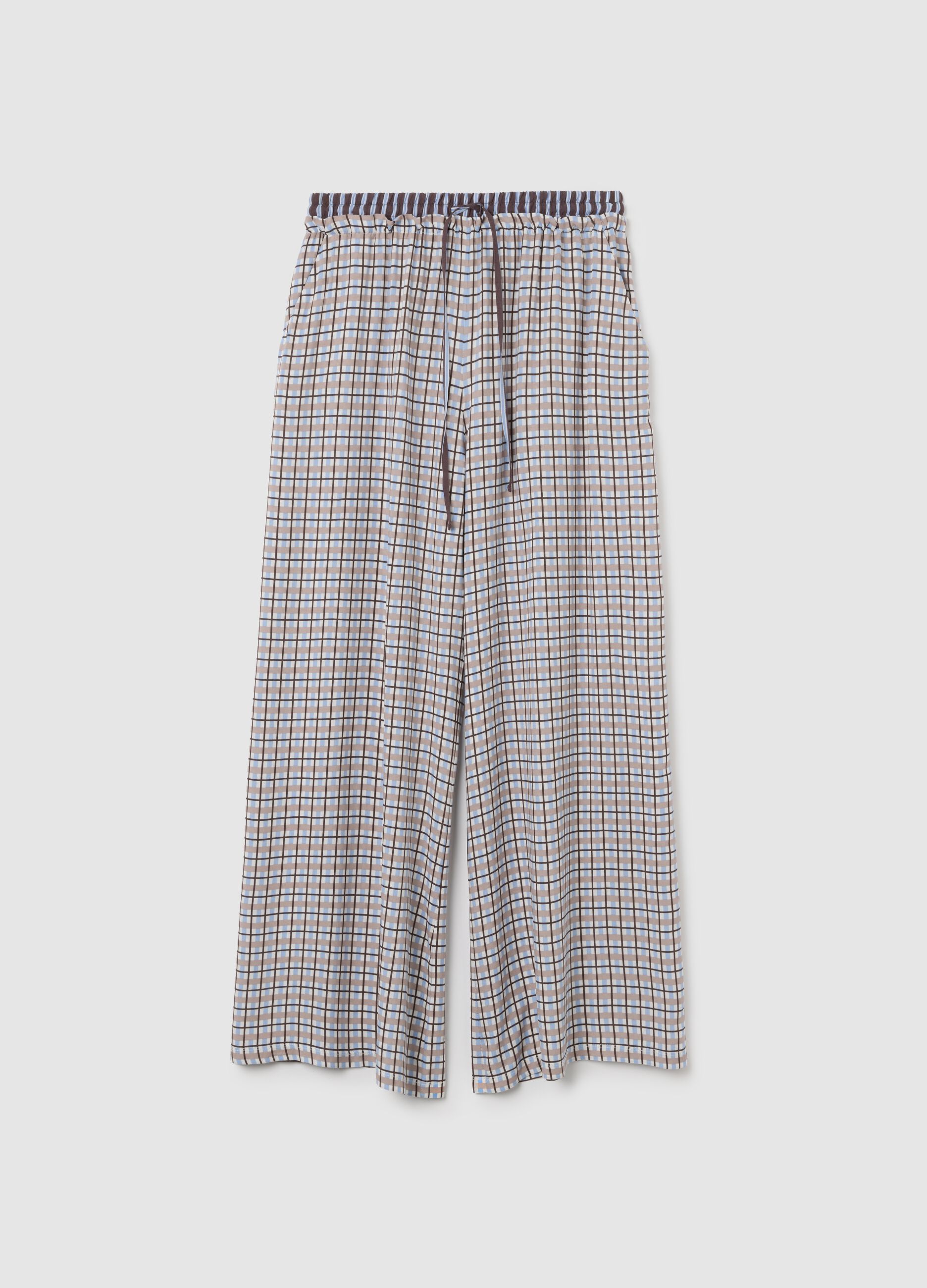 Pantaloni per pigiama a quadri multicolor regular fit