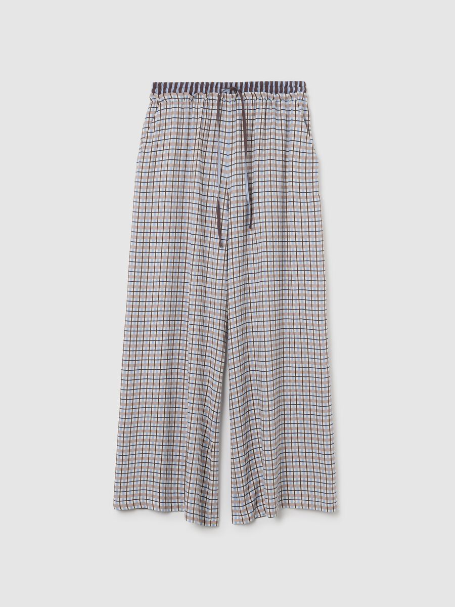 Pantaloni per pigiama a quadri multicolor regular fit_0