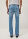 Light blue slim fit stretch cotton denim jeans_2