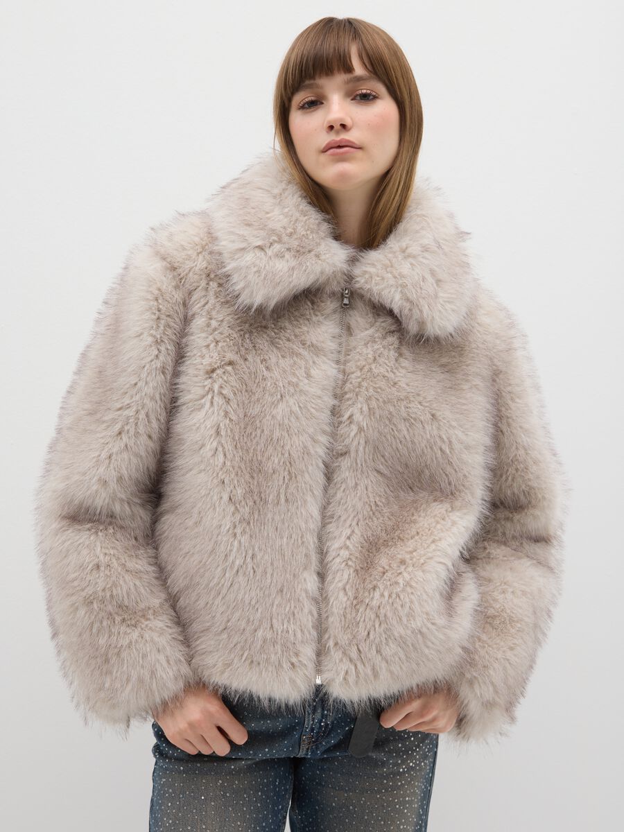 Beige Regular Fit Jacket_1