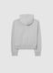Girls' grey pure cotton sweatshirt regular fit_4