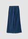 Blue and light blue pure cotton ribbed trousers_0