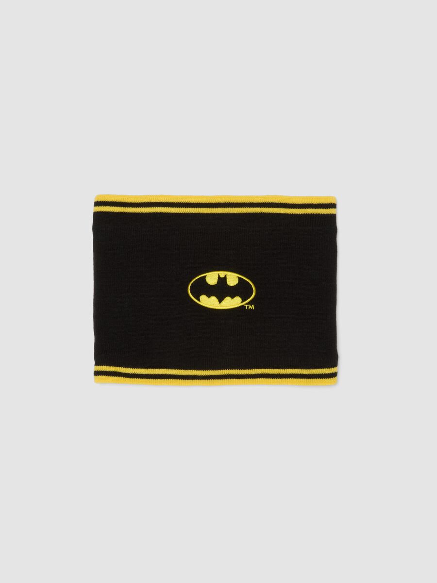 Black and yellow Batman print neck warmer_0