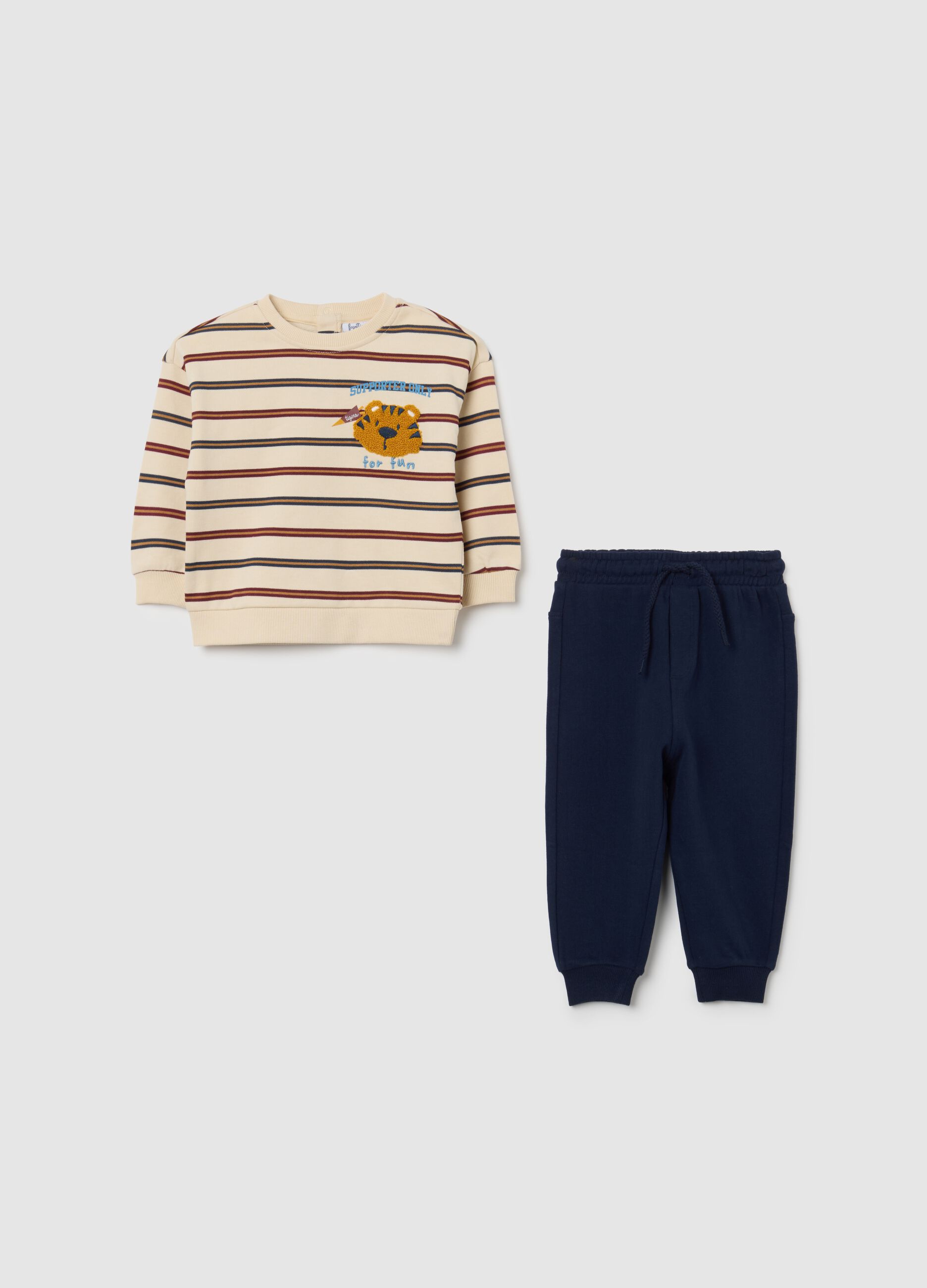 Multicolour Regular Fit Pure Cotton Children's Outfit