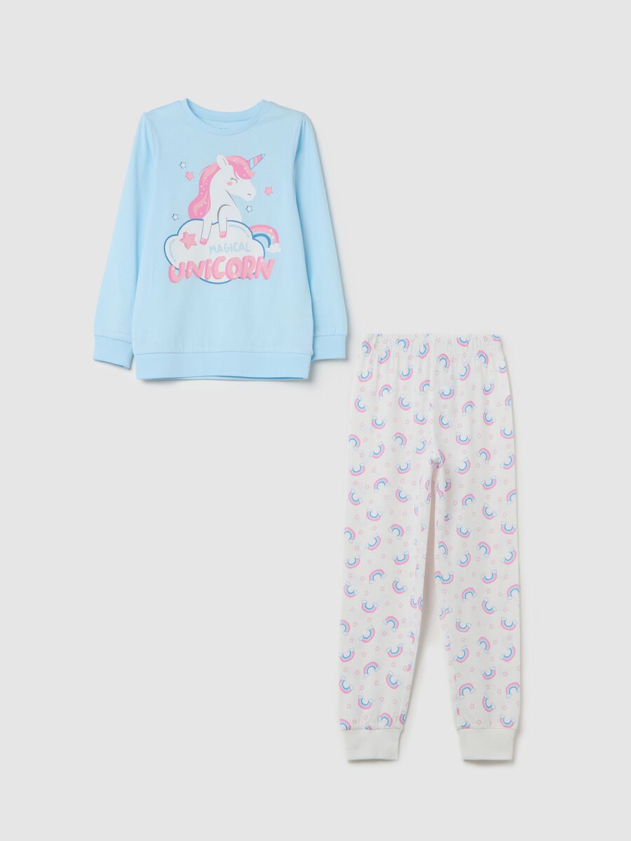 Long pyjamas with unicorn print_0
