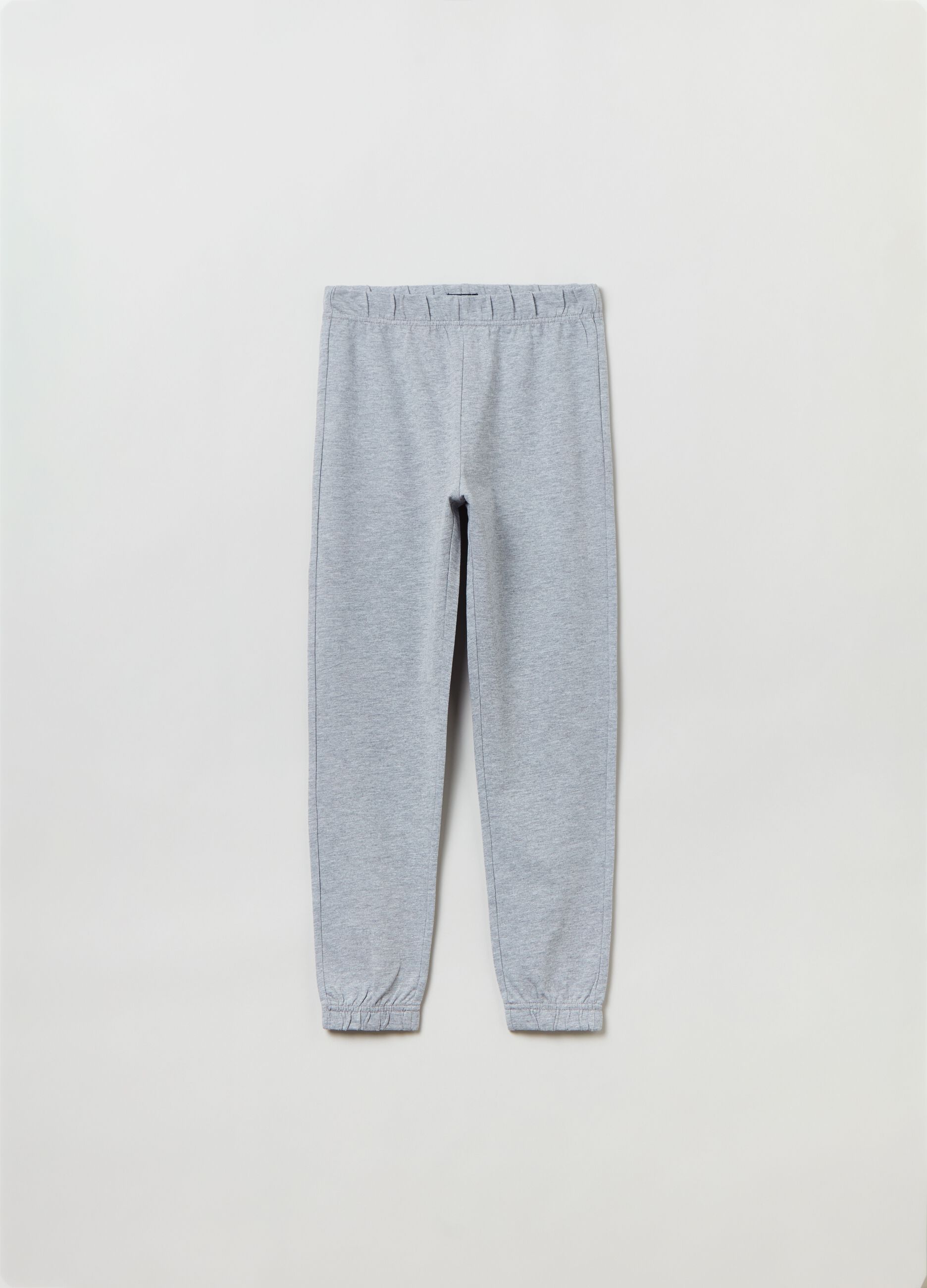 Joggers in felpa con profili elasticati_2