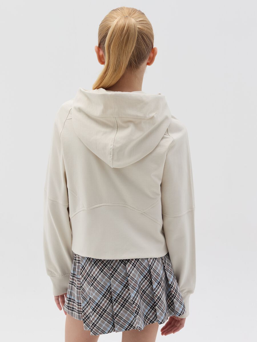 Full-zip hoodie with logo print_2