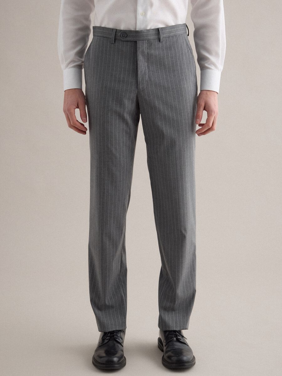 Completo gessato grigio regular fit_3