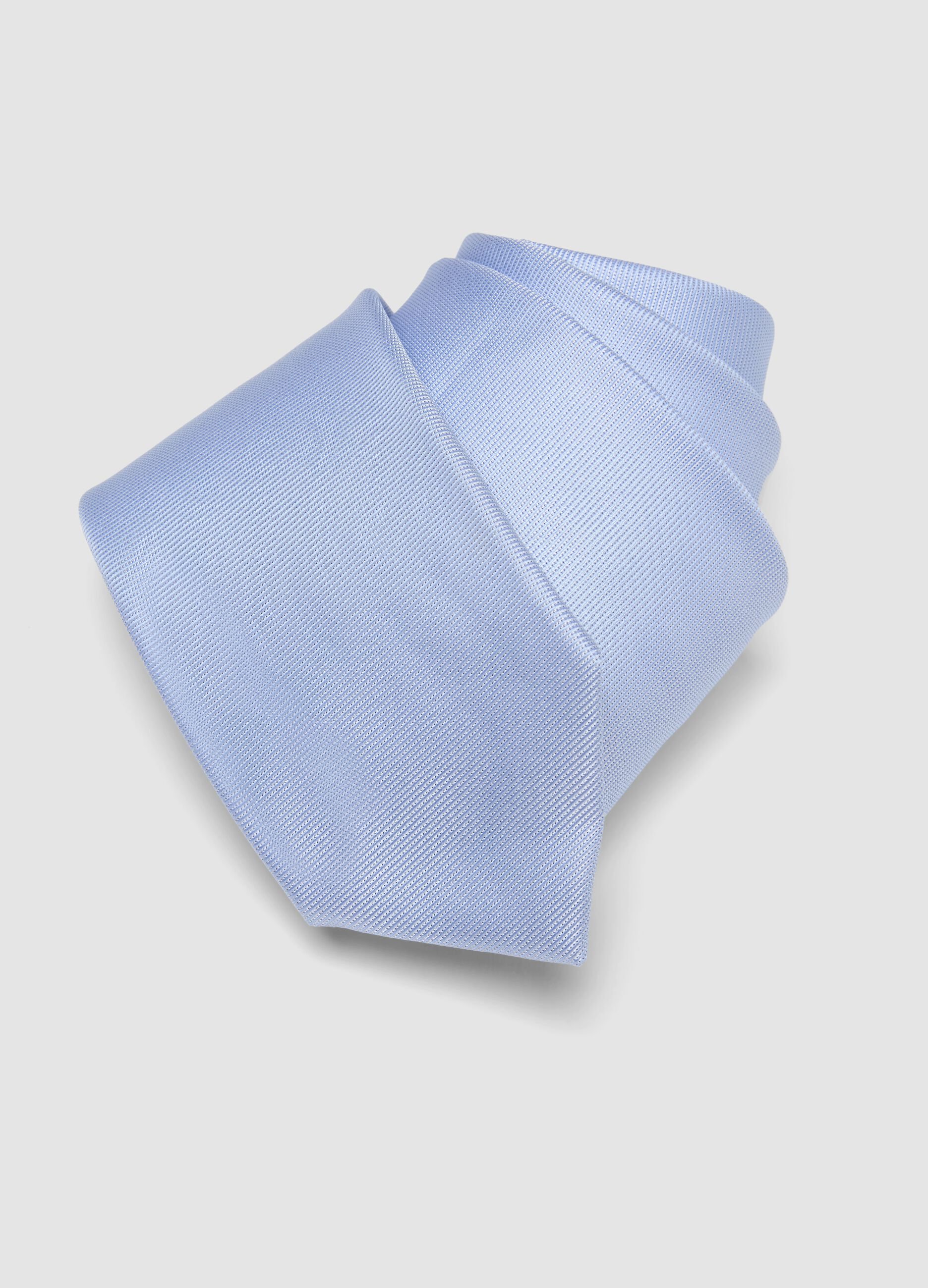 Light blue tie, 7.5 cm blade