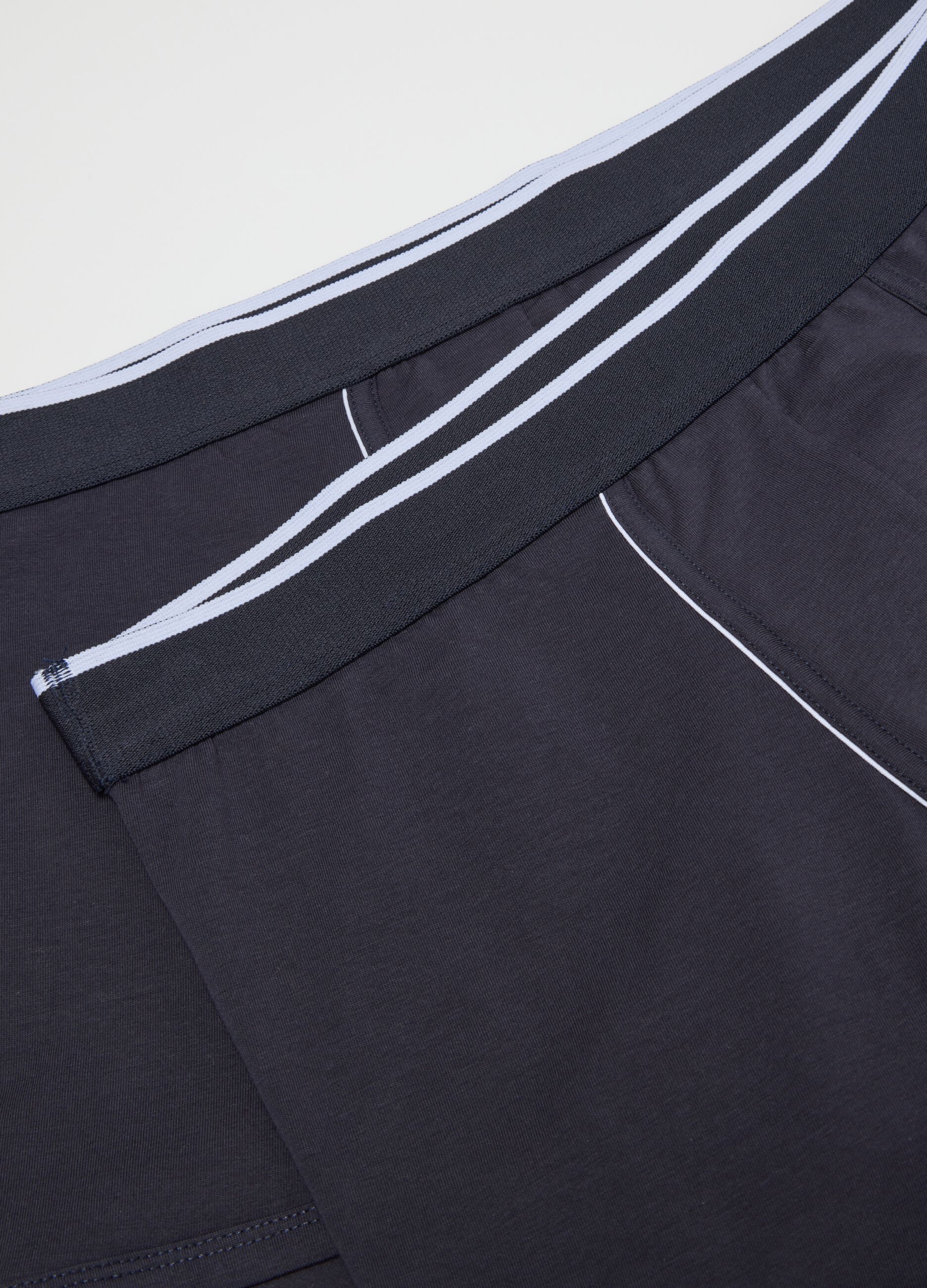 Blue Stretch Cotton Boxer Twin Pack