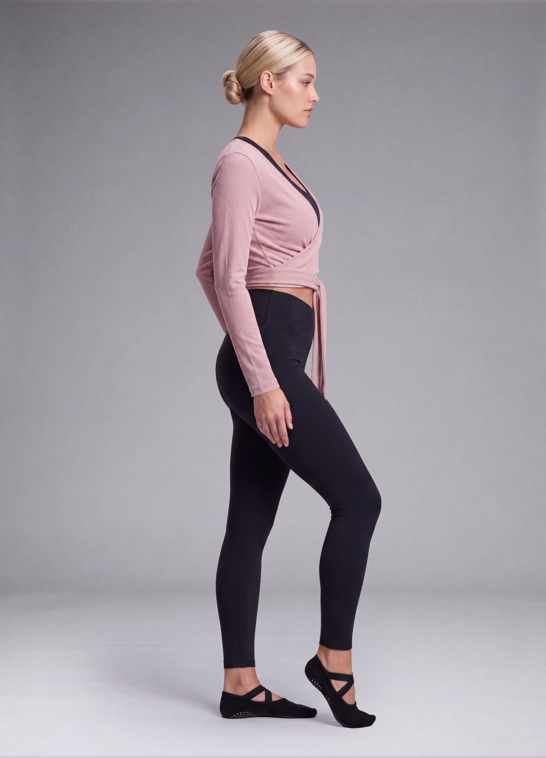 Black slim-fit stretch leggings with regular waist ALTAVIA STUDIO