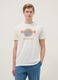 White pure cotton regular fit T-shirt with Hard Rock Cafe logo_1