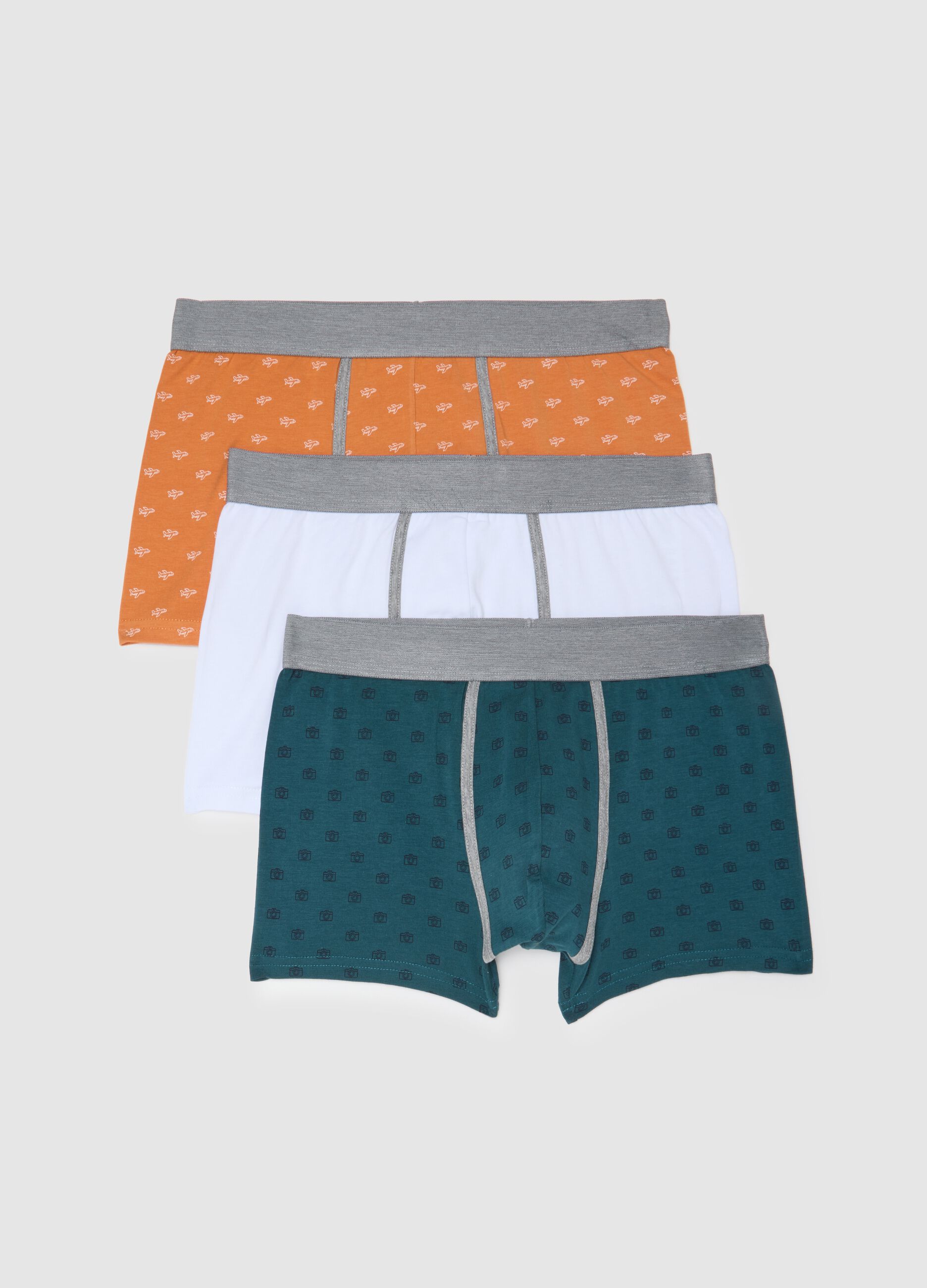 Multicolor blue cotton boxer regular fit