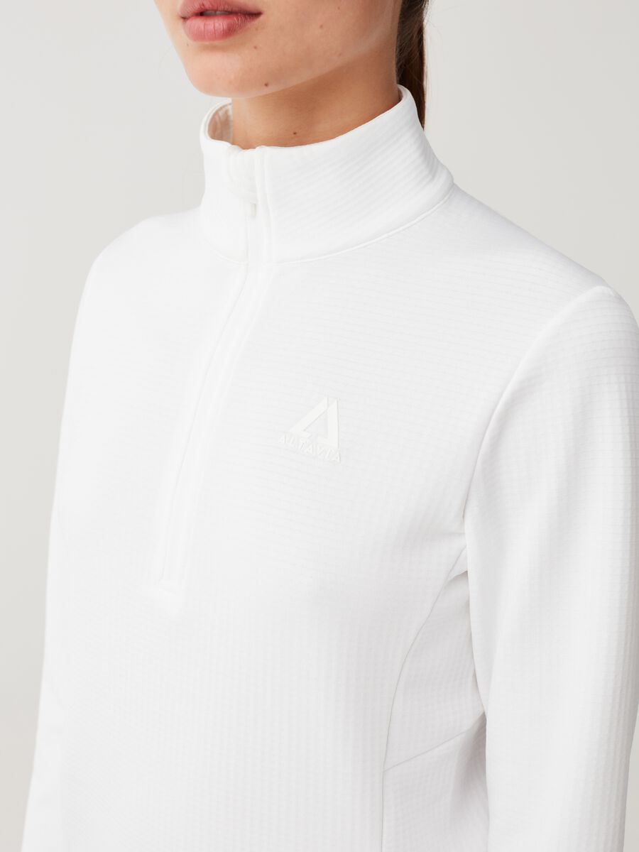 Dolcevita half-zip trama waffle Altavia by Deborah Compagnoni_3