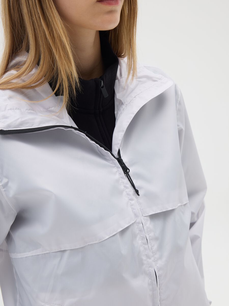 Women's White Waterproof Jacket_3