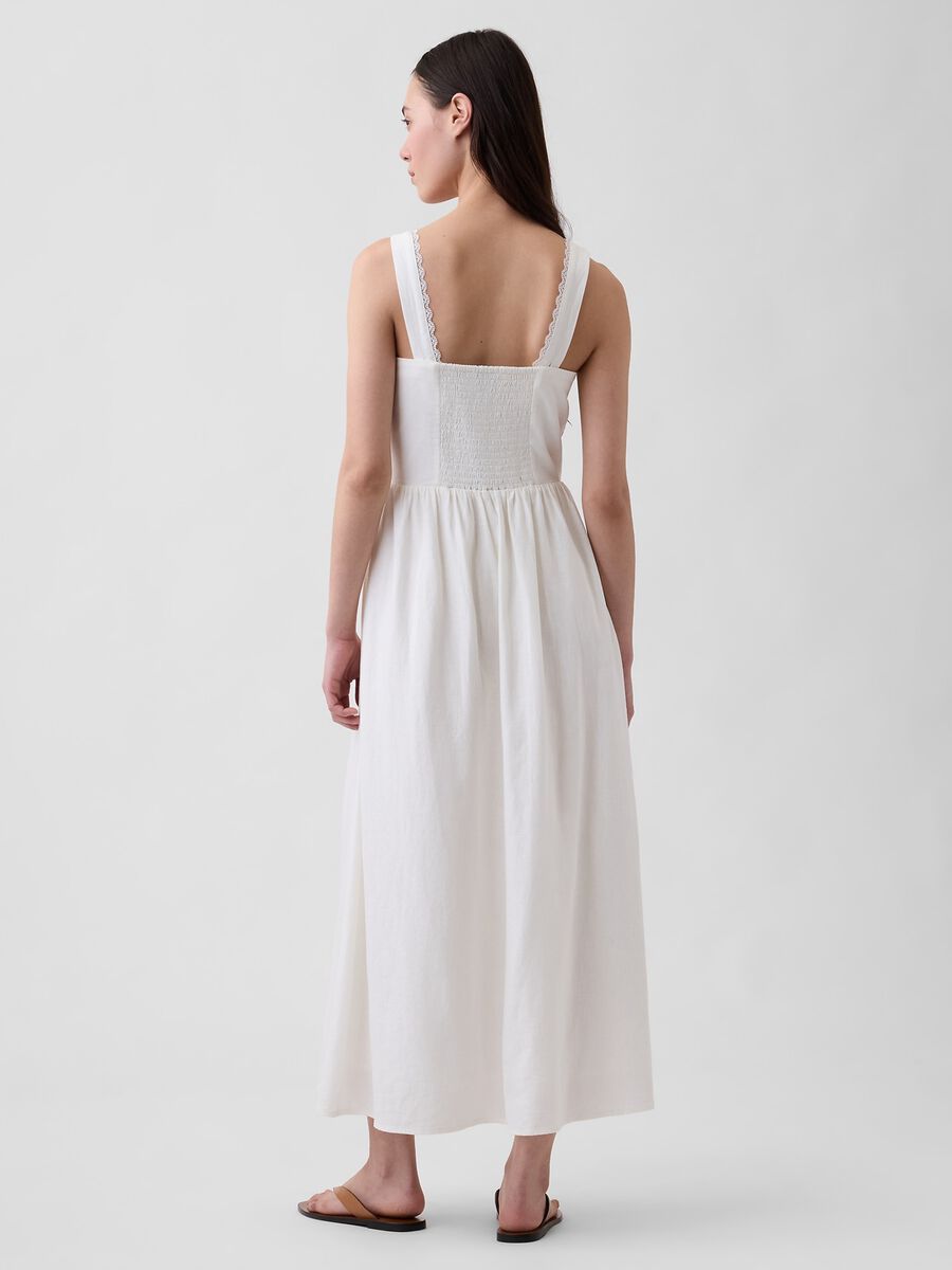 Midi dress in linen blend_1