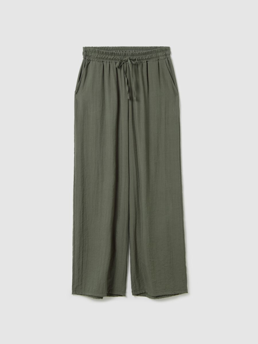 Green wide-leg trousers_4