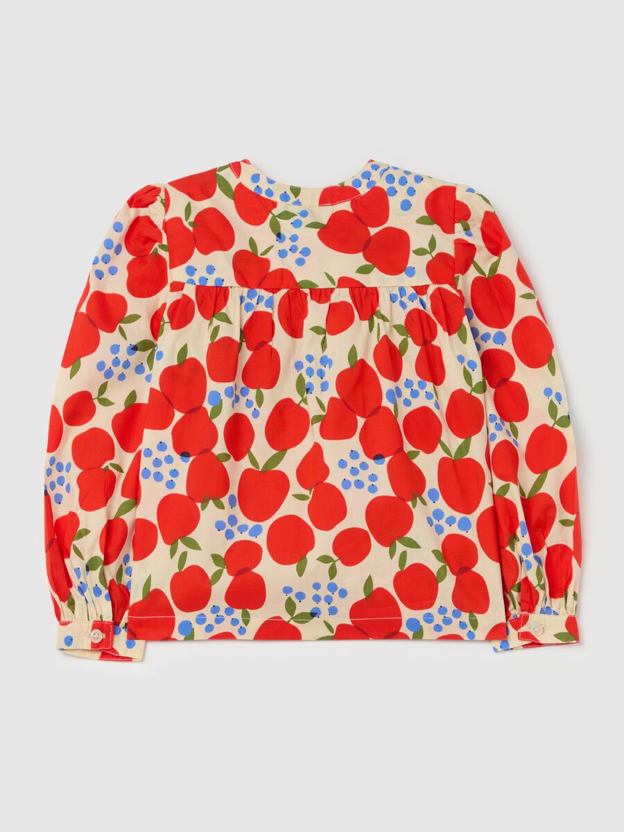 Cotton blouse with fruit print_4