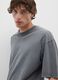 Grey pure cotton boxy fit T-shirt_3