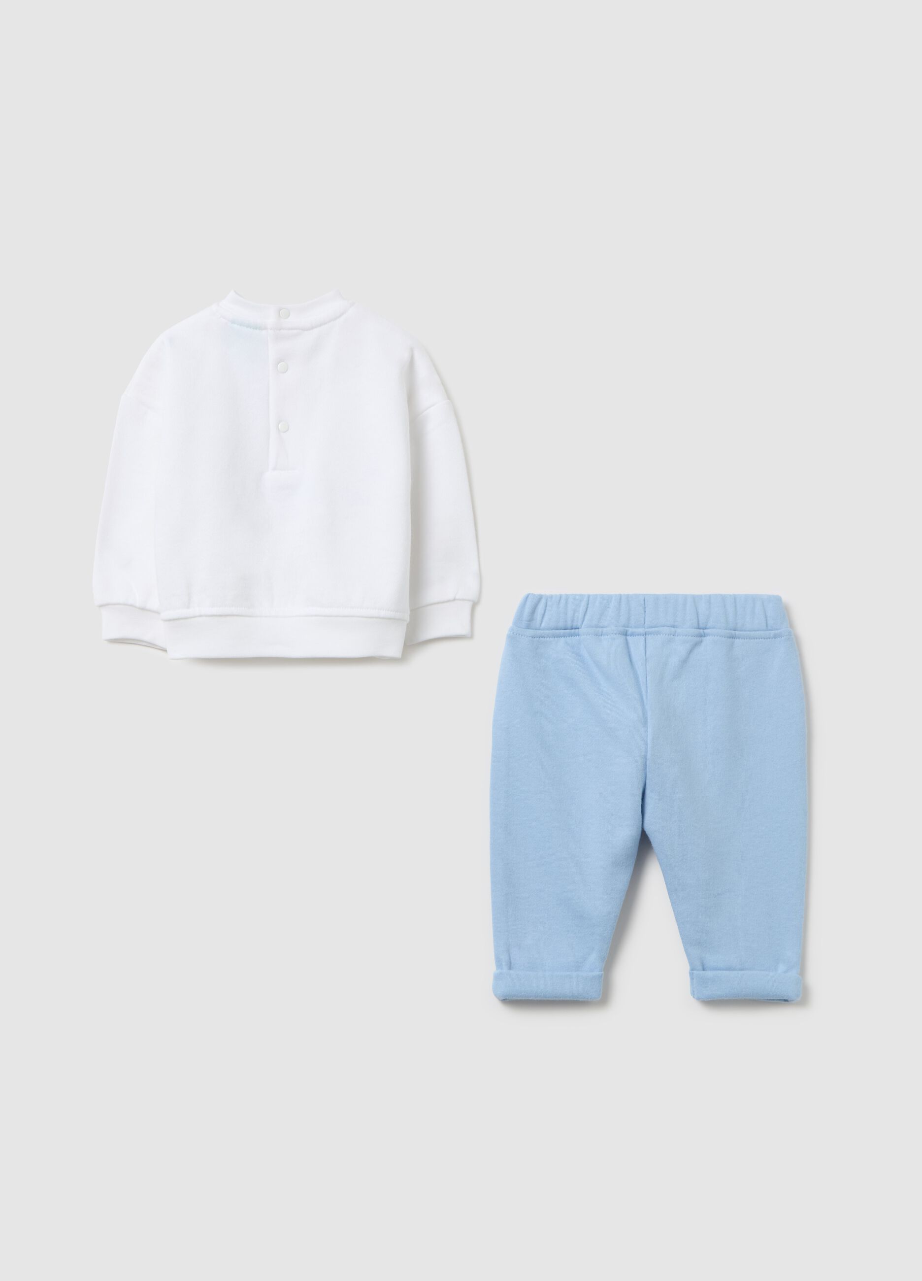 Cotton jogging set with Rolly and Thumper print