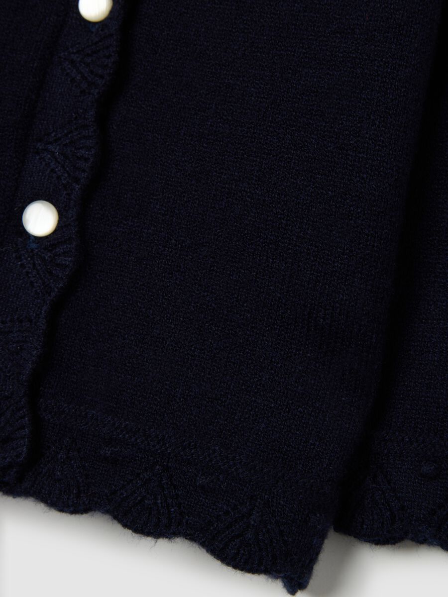 Cardigan blu da bimba regular fit con bottoni_2