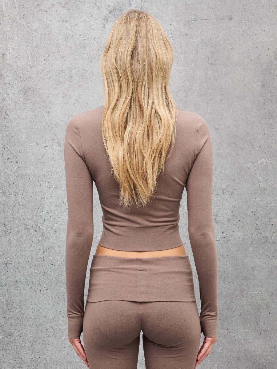 Fitted Full-Zip Mocha _1