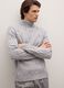 Grey regular fit turtleneck with jacquard pattern_3