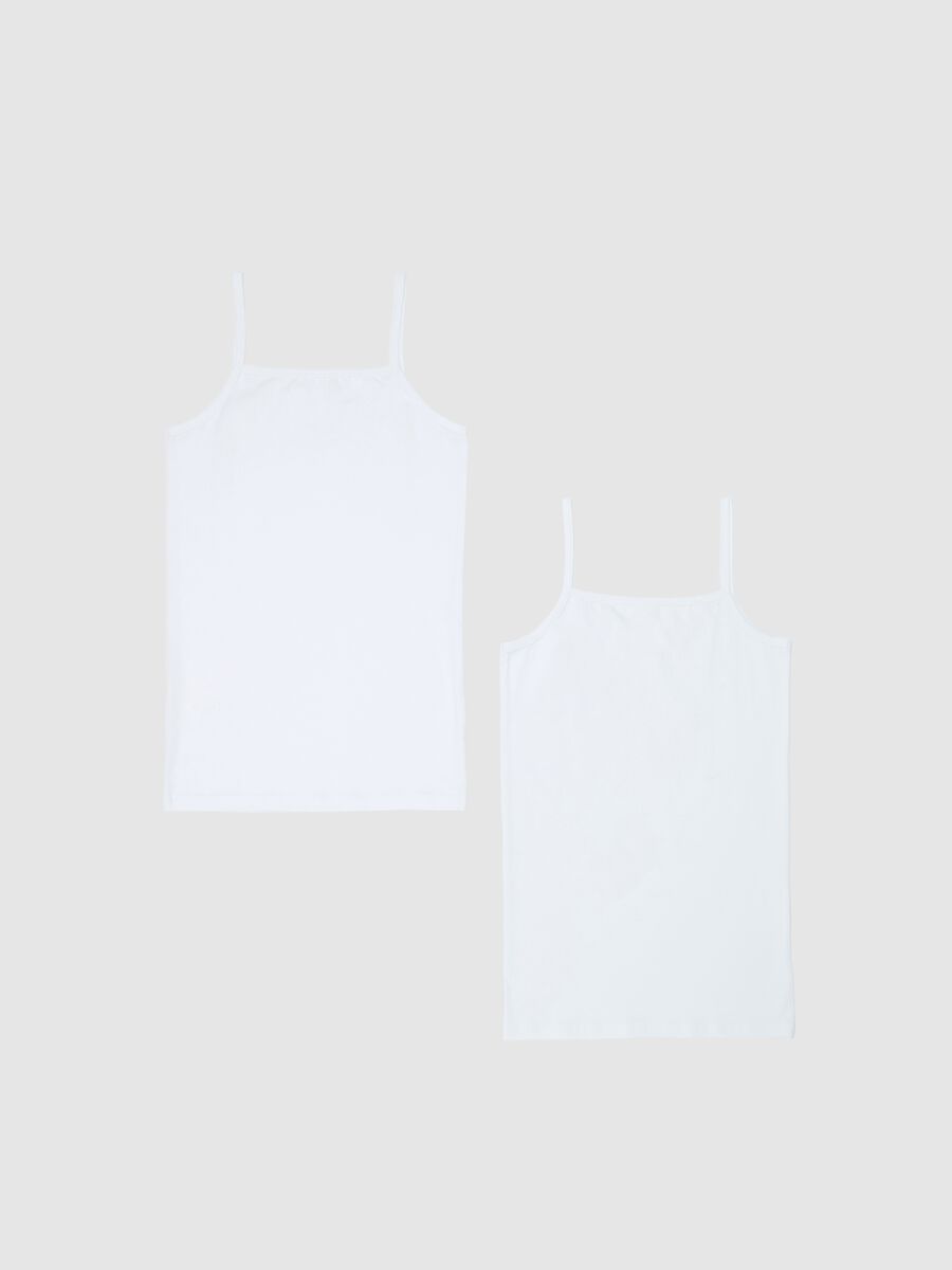 Bipack canotte in cotone bio spalline sottili _1