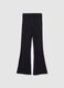 Girls' blue stretch cotton trousers in regular fit_3