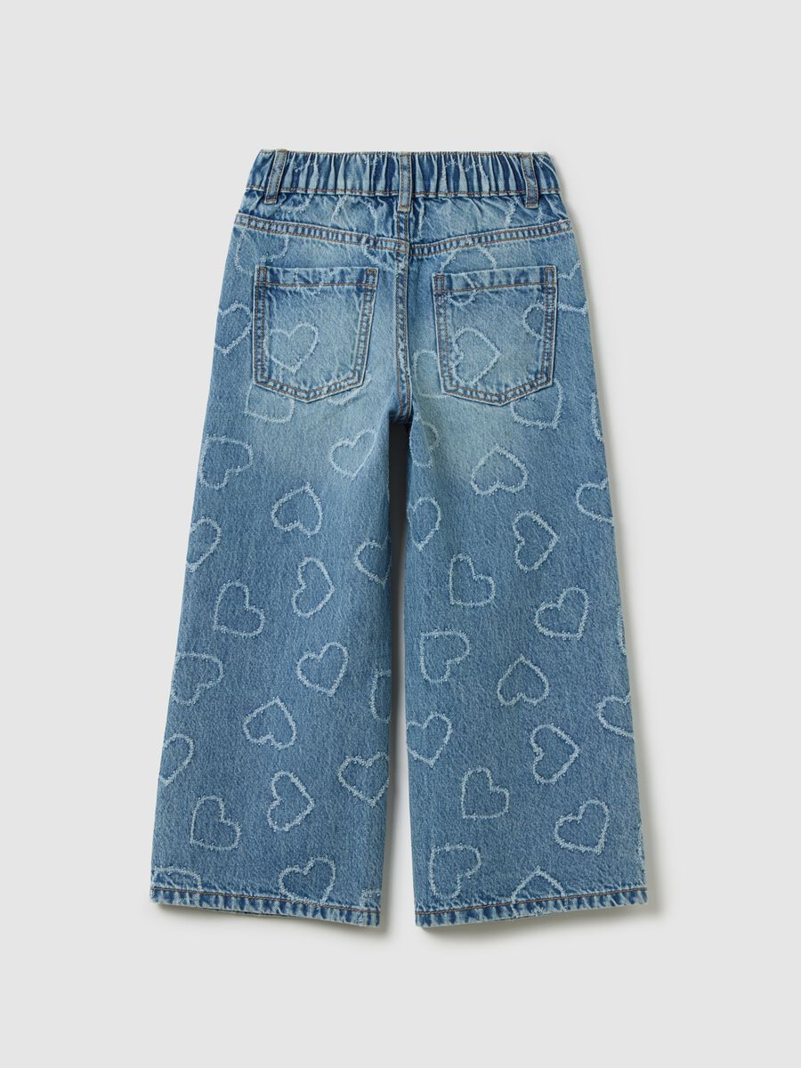Girls' pure cotton denim jeans in regular fit_1