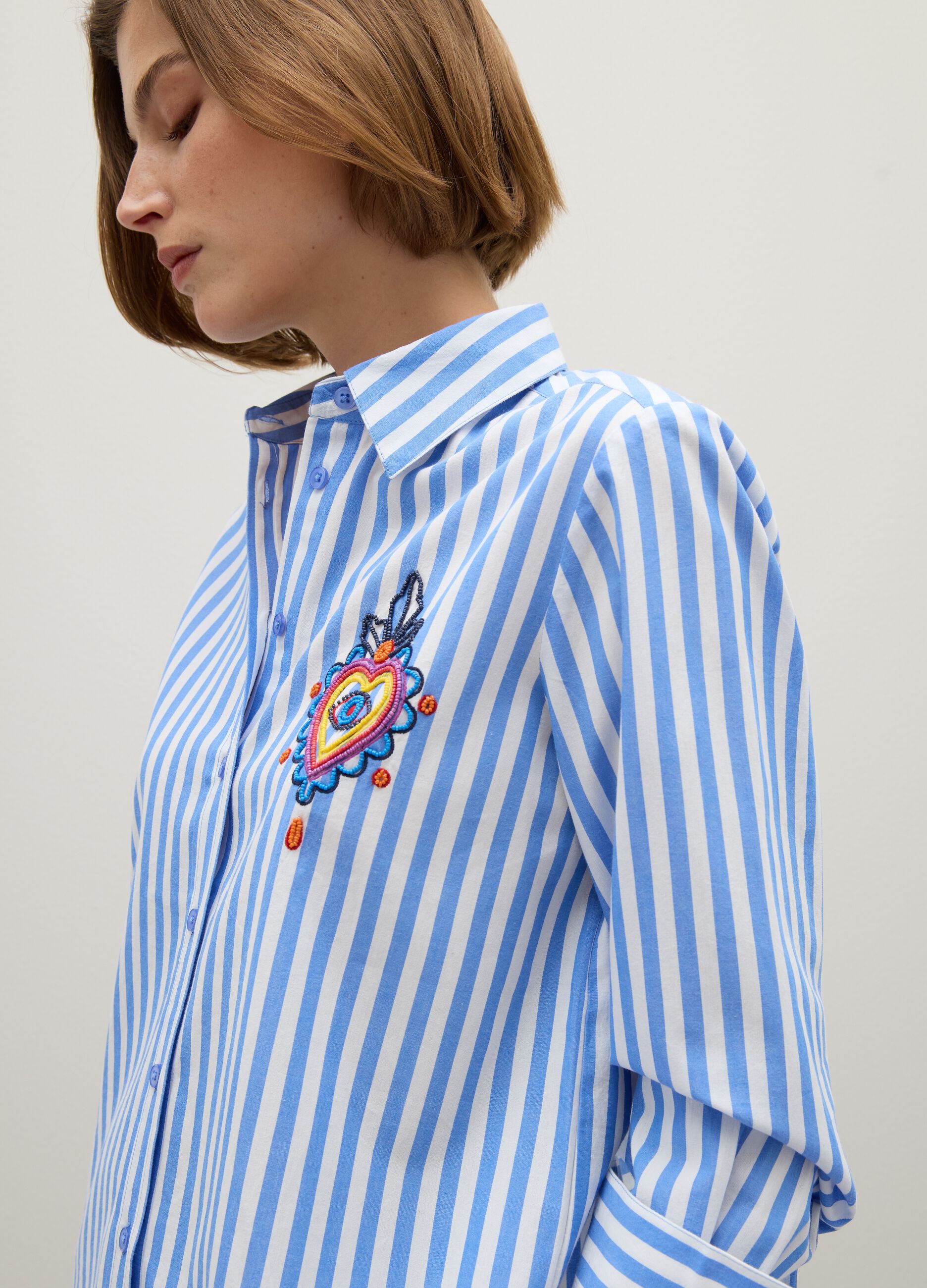Multicolour pure cotton regular fit shirt