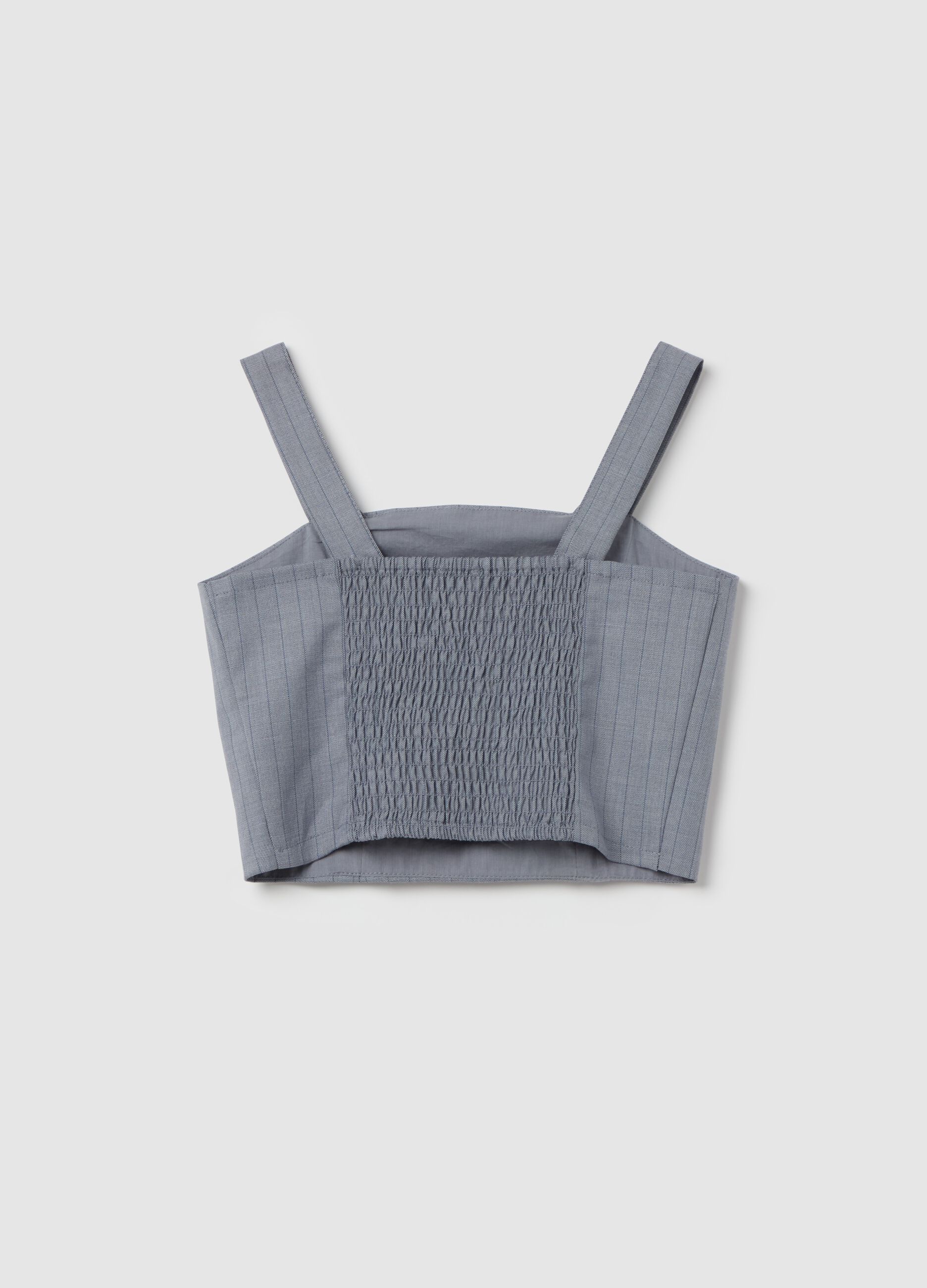 Top with striped pattern
