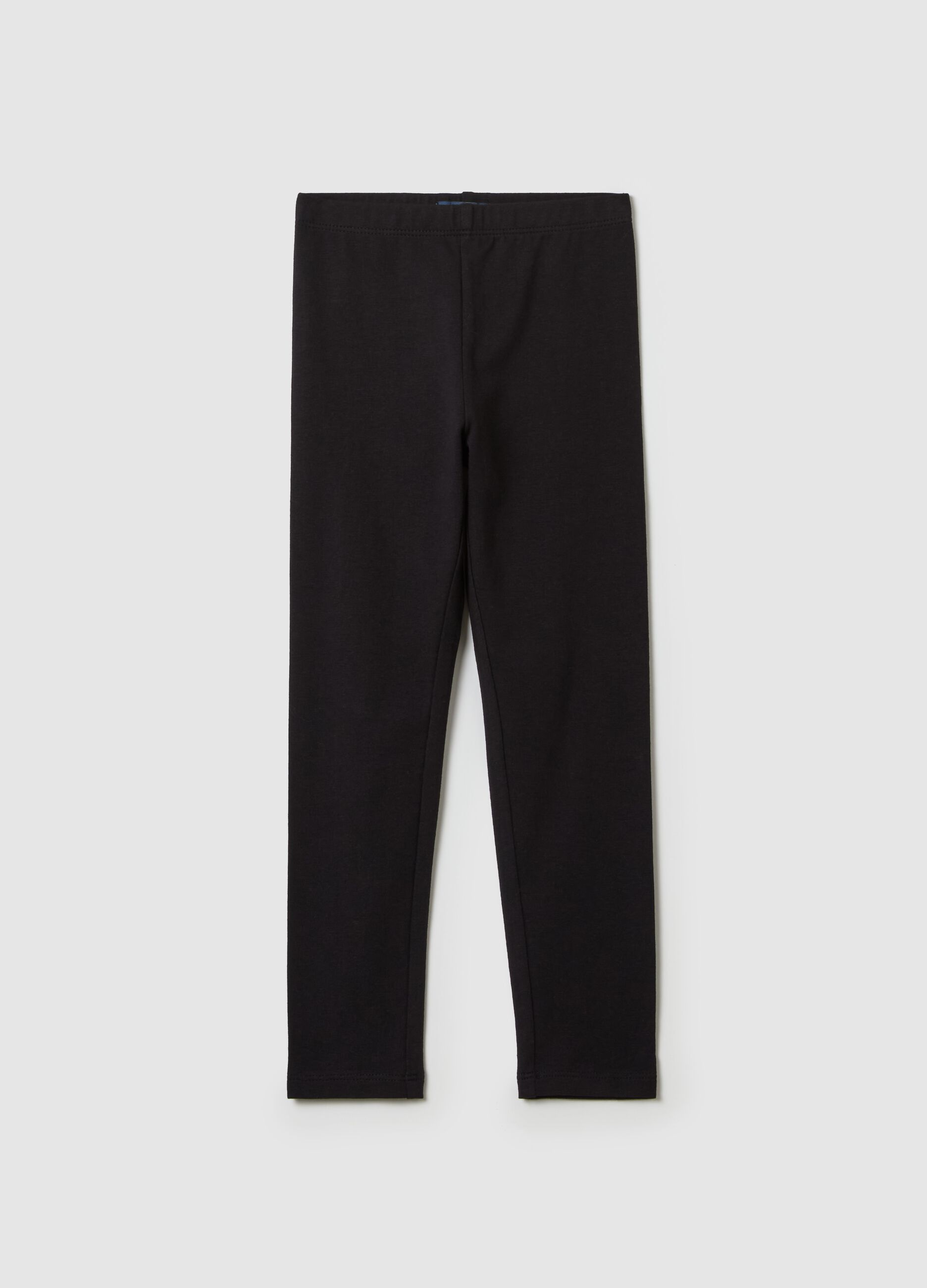 Stretch cotton leggings