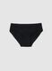 Girl's black cotton stretch regular fit panties_0